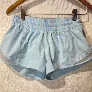 Women's Light Blue Athletic Shorts